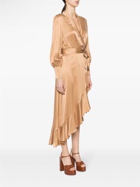 zimmermann natura buttoned midi dress ZIMMERMANN
